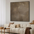 Wabi-Sabi Abstract - Extra Large Framed Art, Earth Tone Minimalist Print, Modern Rustic Wall Decor for Living Room